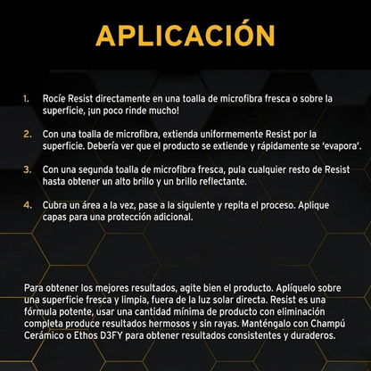 RESIST - El acabado que convierte miradas en respeto.